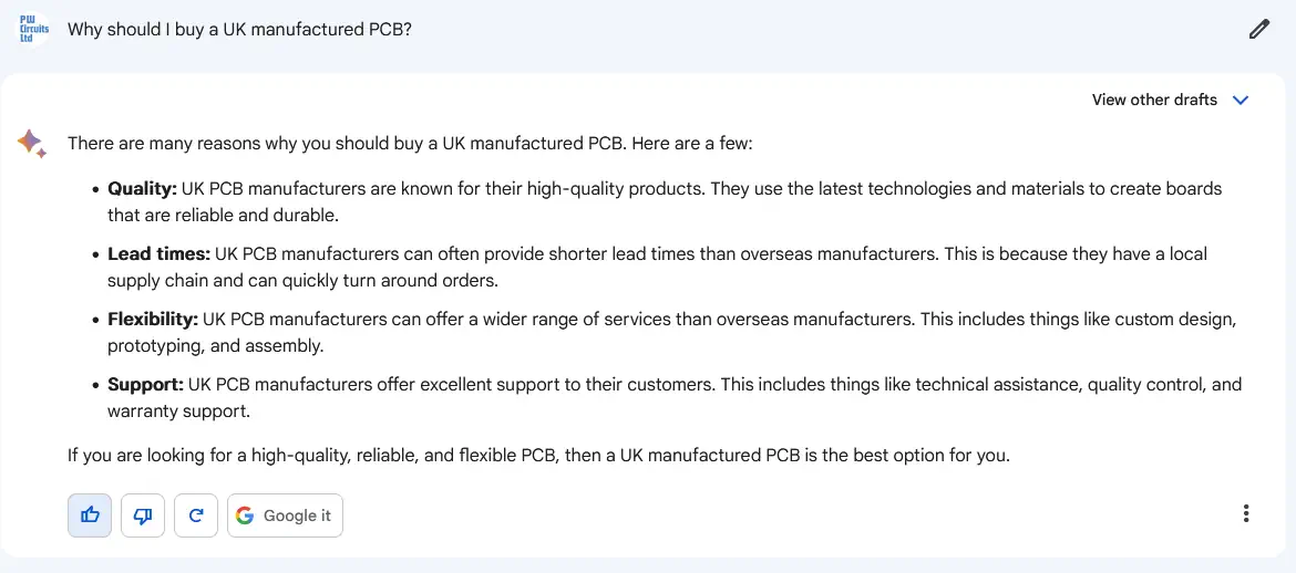 Read more about the article UK PCB manufacture is great, but don’t just take our word for it!