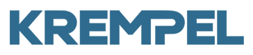 Krempel group logo. The text ' KREMPEL' in a blue teal colour.